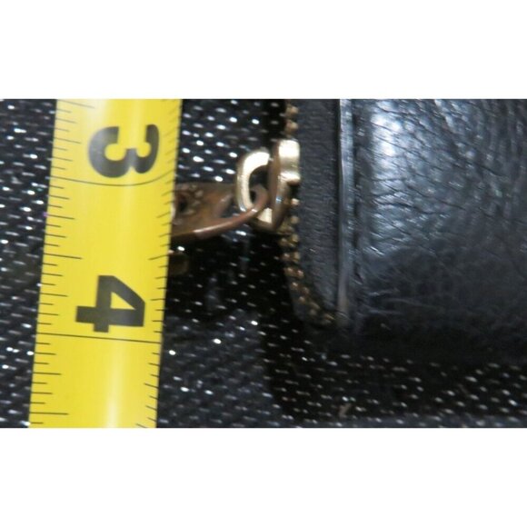 Marc Jacobs Black Leather Zip Around Accordian Long Wallet - Picture 11 of 13